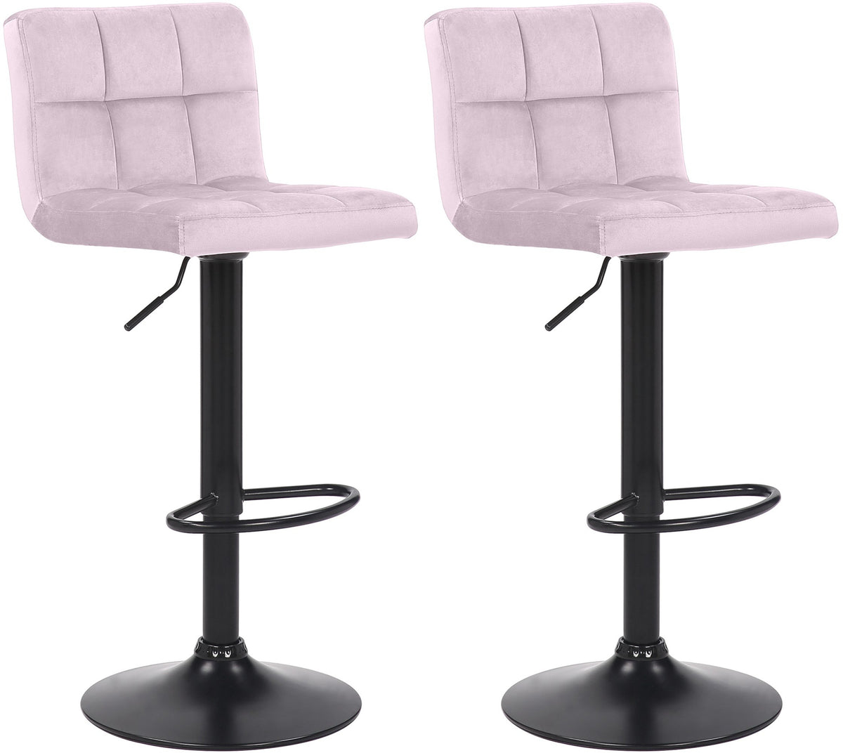 2er Set Barhocker Feni Samt - rosa by Dropshipping-Europe – Barhocker