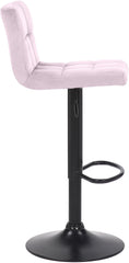 4er Set Barhocker Feni Samt - rosa