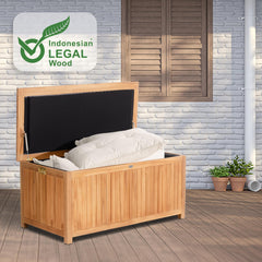 Teak Gartenbox Odessa 140X77X63 - teak