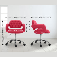 Arbeitshocker Dublin Stoff - rot