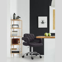 Arbeitshocker Dublin Stoff - schwarz