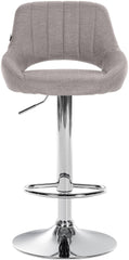 2er Set Barhocker Milet Stoff C - grau