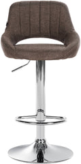 2er Set Barhocker Milet Stoff C - braun