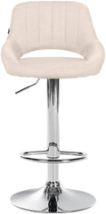 2er Set Barhocker Milet Stoff C - creme