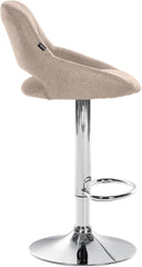 2er Set Barhocker Milet Stoff C - taupe