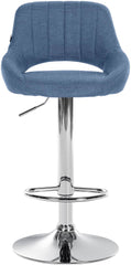 2er Set Barhocker Milet Stoff C - blau