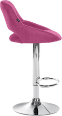 2er Set Barhocker Milet Stoff C - lila