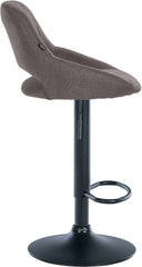 2er Set Barhocker Milet Stoff B - dunkelgrau