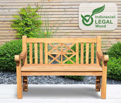Teakbank Florida 120 cm - teak