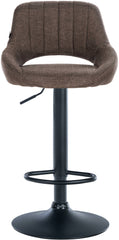 2er Set Barhocker Milet Stoff B - braun