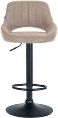 2er Set Barhocker Milet Stoff B - taupe
