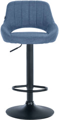 2er Set Barhocker Milet Stoff B - blau