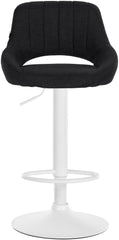 2er Set Barhocker Milet Stoff W - schwarz