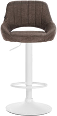 2er Set Barhocker Milet Stoff W - braun