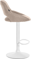 2er Set Barhocker Milet Stoff W - taupe