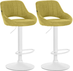 2er Set Barhocker Milet Stoff W - gr�n