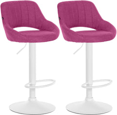 2er Set Barhocker Milet Stoff W - lila