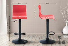 Barhocker Hoover B - rot