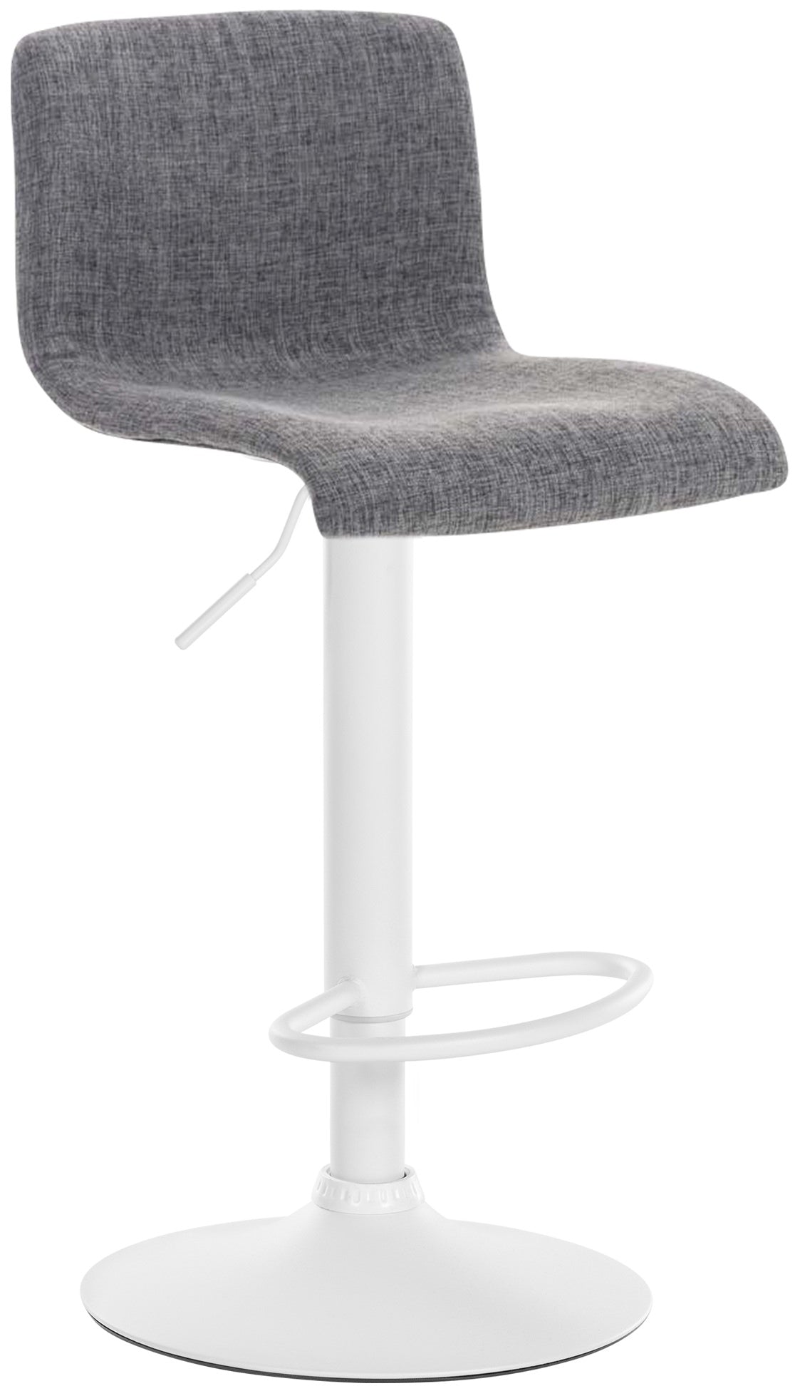 Barhocker Hoover Stoff W - hellgrau