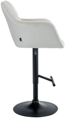 Barhocker Natoma Samt schwarz - creme