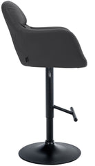 Barhocker Natoma Kunstleder schwarz - schwarz