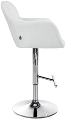 Barhocker Natoma Kunstleder chrom - wei�