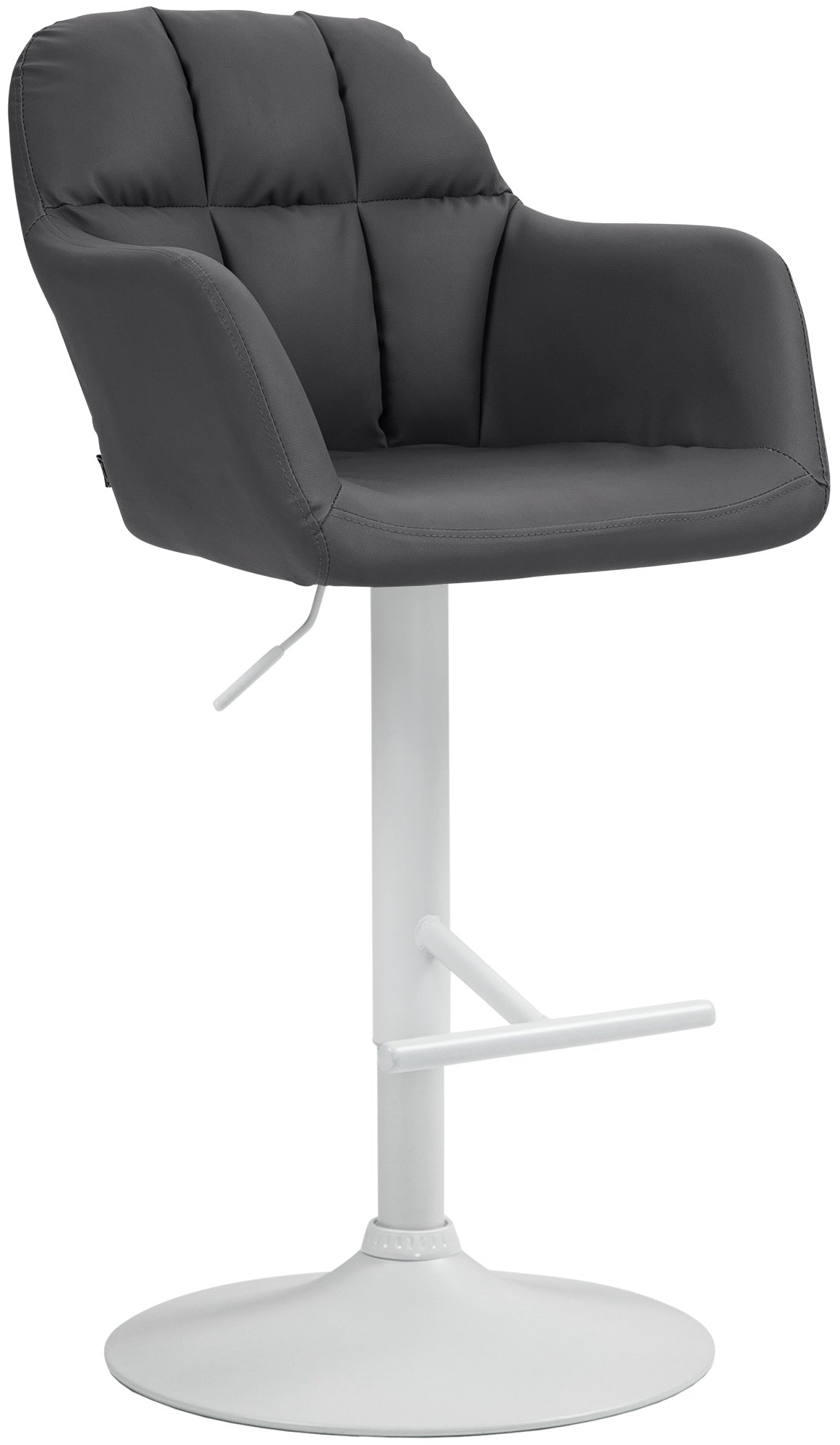 Barhocker Natoma Kunstleder wei� - schwarz