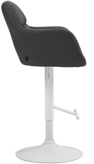 Barhocker Natoma Kunstleder wei� - schwarz