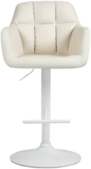 Barhocker Natoma Kunstleder wei� - creme