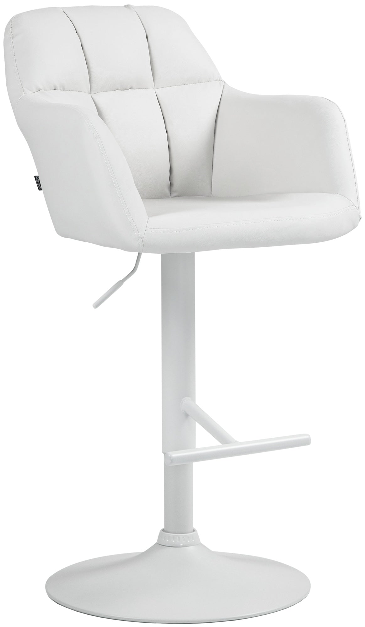 Barhocker Natoma Kunstleder wei� - wei�