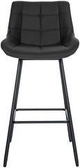 Barhocker Weston Kunstleder - schwarz