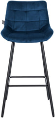 Barhocker Weston Samt - blau