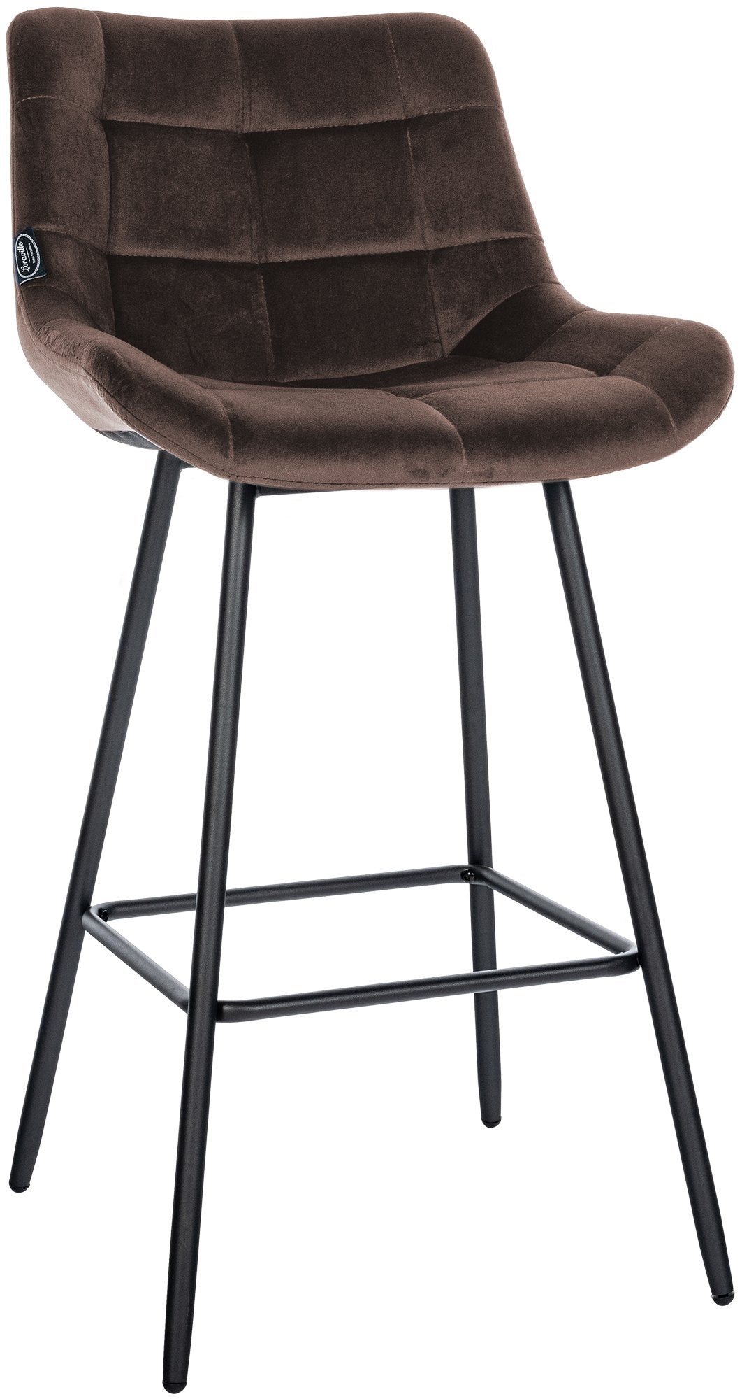 Barhocker Weston Samt - braun