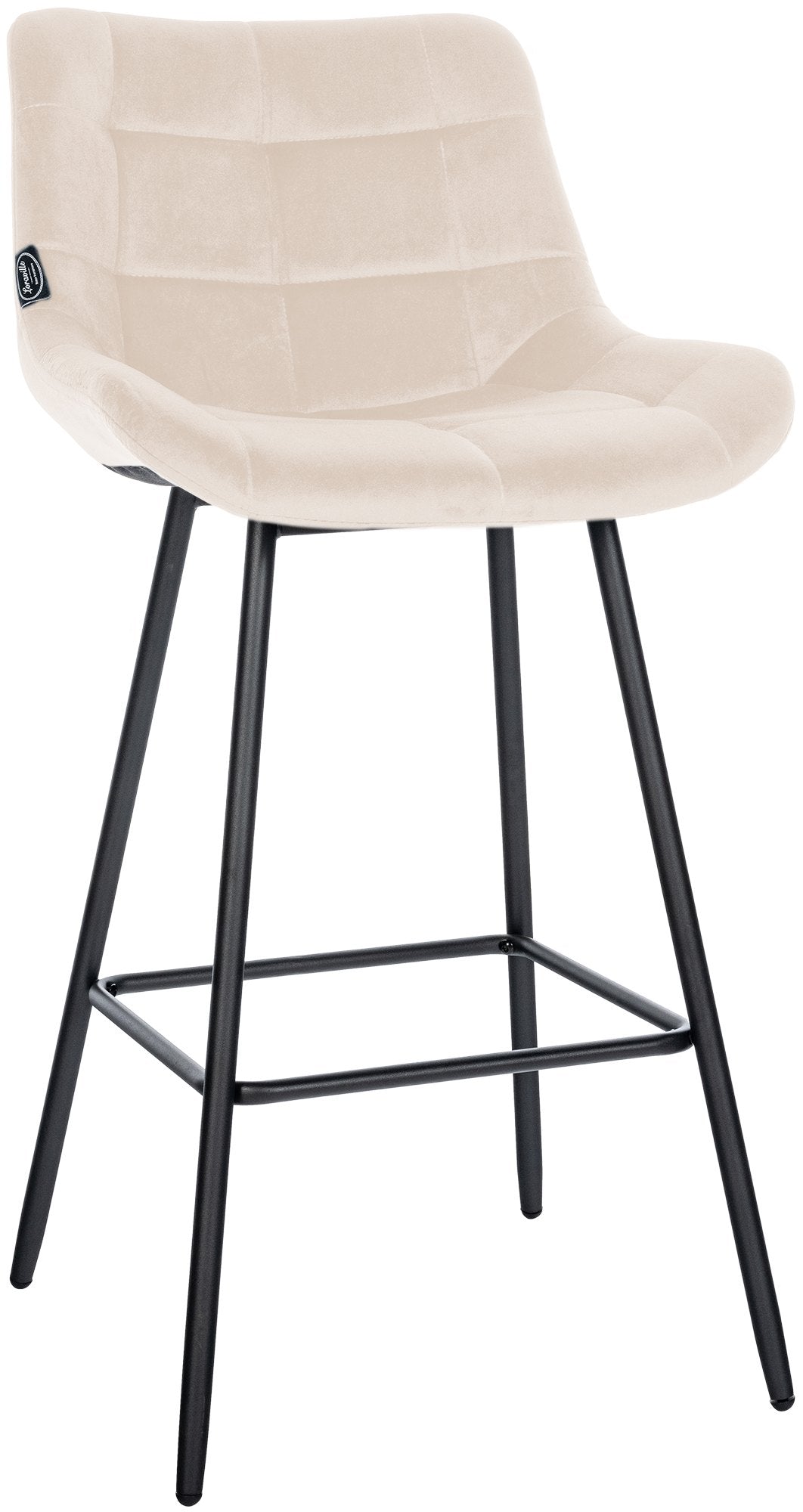 Barhocker Weston Samt - creme