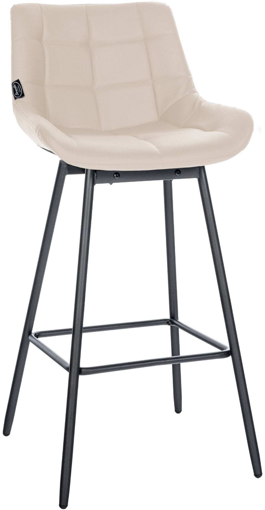 Barhocker Weston Schwenkbar Kunstleder - creme