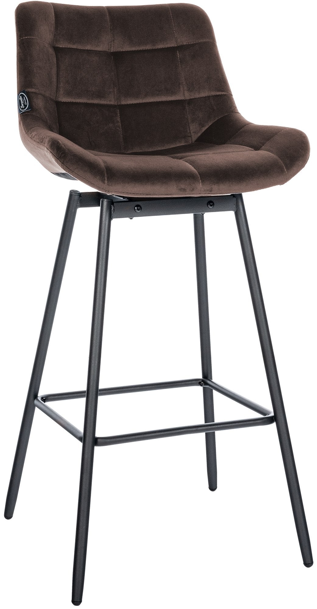 Barhocker Weston Schwenkbar Samt - braun
