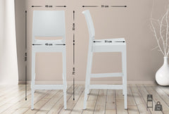 2er Set Barhocker Maya - wei�