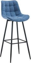 Barhocker Dartford Stoff - blau