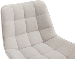 Barhocker Dartford Stoff - creme