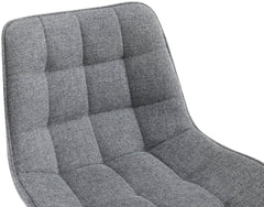 Barhocker Dartford Stoff - grau