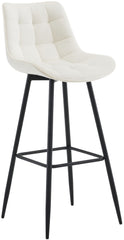 Barhocker Dartford Samt - creme