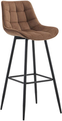 Barhocker Dartford Samt - braun