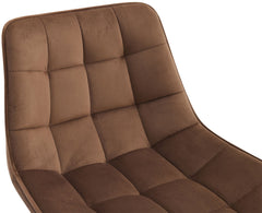 Barhocker Dartford Samt - braun
