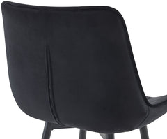 Barhocker Dartford Samt - schwarz
