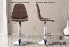 Barhocker Elmore Stoff C - braun