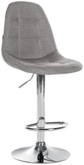 Barhocker Elmore Stoff C - grau