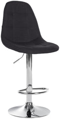 Barhocker Elmore Stoff C - schwarz