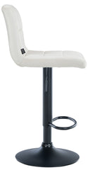 2er Set Barhocker Peru Samt schwarz - creme