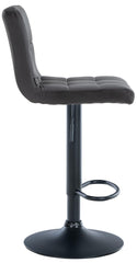 2er Set Barhocker Peru Samt schwarz - schwarz