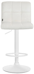 2er Set Barhocker Peru Samt wei� - creme